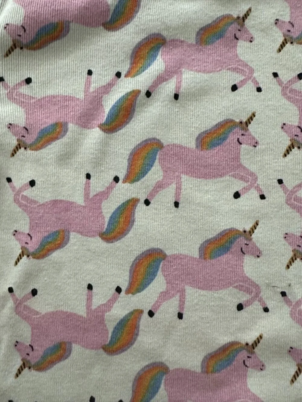 Hanna Andersson Pajama Top Size 5 Pink Unicorn Print